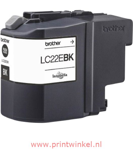 Brother LC22EBK inktcartridge zwart (origineel)